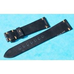 VINTAGE STYLE SOFT LEATHER CHOCOLATE COCOA COLOR WATCHES STRAP 20mm LUGS