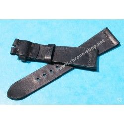 VINTAGE STYLE SOFT LEATHER BLACK CARBONIC COLOR WATCHES STRAP 20mm LUGS