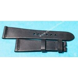 VINTAGE STYLE SOFT LEATHER BLACK CARBONIC COLOR WATCHES STRAP 20mm LUGS