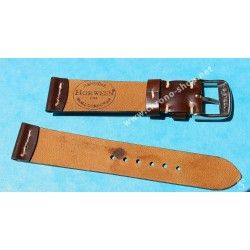 ★☆Handcrafted Genuine Cowboy watches strap Horween Shell Cordovan Leather Watch Band Bracelet Chocolate color 18mm★☆