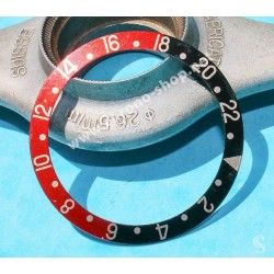 ROLEX INSERT GRADUE 24H DE LUNETTE MONTRES GMT MASTER 16700, 16710, 16760 FAT LADY COKE