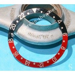 ROLEX INSERT GRADUE 24H DE LUNETTE MONTRES GMT MASTER 16700, 16710, 16760 FAT LADY COKE