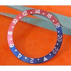 Vintage Rolex GMT Master 1675 16750 Pepsi Blue & Red Faded Bezel Watch Insert Part