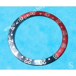 Rolex Graduated 24H bezel watch Insert Faded Red & black GMT Master II 16710, 16700, 16760 Sofia Loren, Fat Lady OEM Original