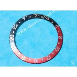 Rolex Graduated 24H bezel watch Insert Faded Red & black GMT Master II 16710, 16700, 16760 Sofia Loren, Fat Lady OEM Original