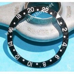 Rolex GMT Master All Black watch Black color S/S 16700, 16710, 16760 Bezel 24H Insert Part FAT FONT