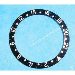 Rolex GMT Master All Black watch Black color S/S 16700, 16710, 16760 Bezel 24H Insert Part FAT FONT