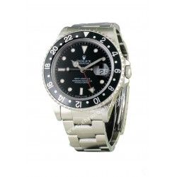 Rolex GMT Master All Black watch Black color S/S 16700, 16710, 16760 Bezel 24H Insert Part FAT FONT