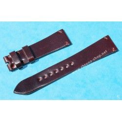 ★☆Handcrafted Genuine Cow boy watches strap Horween Shell Cordovan Leather Watch Band Bracelet Black color 20mm★☆