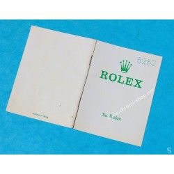 Rolex 1972 ULTRA RARE Collector livret, manuel montres vintages 6263 Cosmograph Daytona Paul Newman Booklet "Su Rolex"