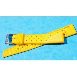 Vintage Yellow Watch 70's 16mm ALASKA Tropic SUB Dive Strap New Old Stock Watch Band nos