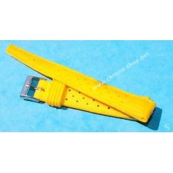 Vintage Yellow Watch 70's 16mm ALASKA Tropic SUB Dive Strap New Old Stock Watch Band nos