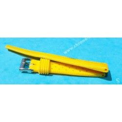 Vintage Yellow Watch 70's 16mm ALASKA Tropic SUB Dive Strap New Old Stock Watch Band nos