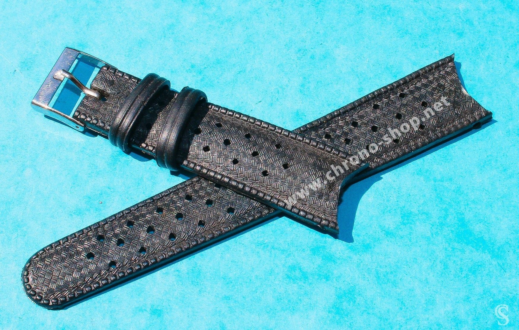 Genuine 70 S 19mm Tropic Swiss Dive Watch Strap Bracelet Curved Ends Nos 1960s 70s Rolex Tudor Omega Iwc Triton