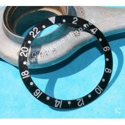 Rolex GMT Master All Black watch Black color S/S 16700, 16710, 16760 Bezel 24H Insert Part FAT FONT