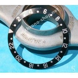 Rolex GMT Master All Black watch Black color S/S 16700, 16710, 16760 Bezel 24H Insert Part FAT FONT