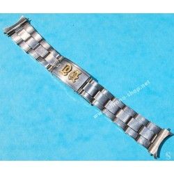 ☆☆ Old Genuine Expandable 1968 Rolex 20mm S/S Oyster Riveted Band Bracelet 5512, 5513, 1680, 1675, 1016, 6542☆☆