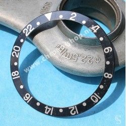 Rolex GMT Master All Black watch Black color S/S 16700, 16710, 16760 Bezel 24H Insert Part FAT FONT SERIFS