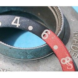 Rolex GMT Master Coke watch Faded Red & Black color S/S 16700, 16710, 16760 Bezel 24H Insert Part FAT FONT SERIFS