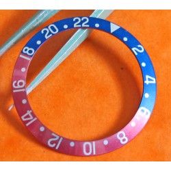 Vintage 70's Rolex GMT Master 1675 16750 Pepsi Blue & Red Faded Bezel Watch Insert Part