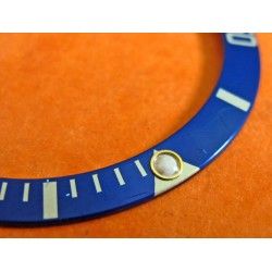 INSERT DE LUNETTE ROLEX SUBMARINER BLEU OR REF 16613-16618-16803-16808