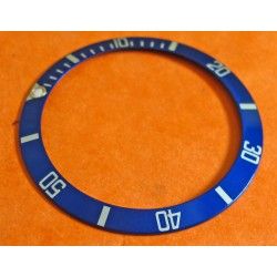 INSERT DE LUNETTE ROLEX SUBMARINER BLEU OR REF 16613-16618-16803-16808