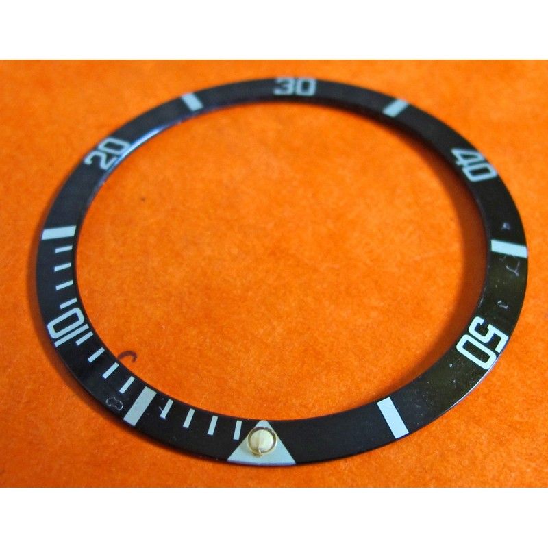 Collectible BLACK FAT FRONT ROLEX SUBMARINER BEZEL INSERT 5513 - 1680 - 5512 -1665 TRITIUM PEARL