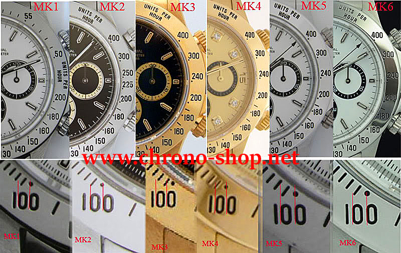 rolex 16520 dial variations