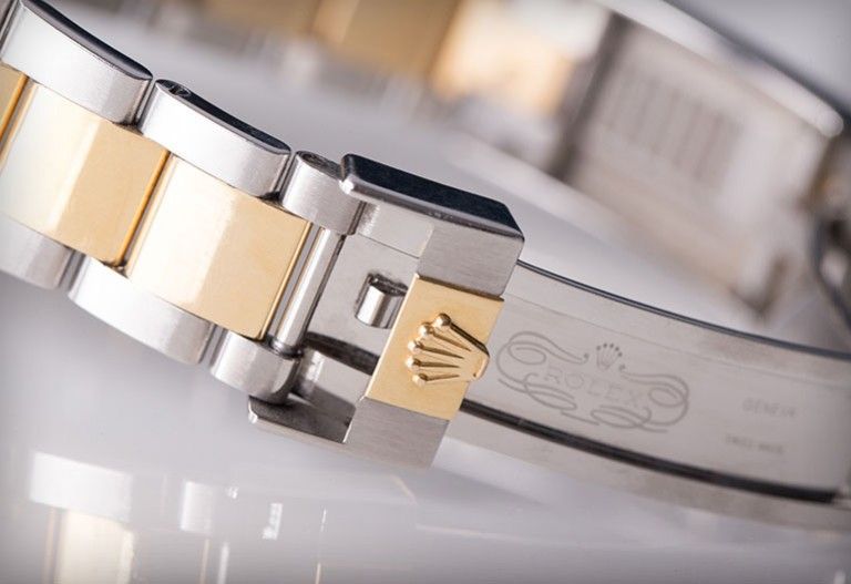 Buy Timepiece Bracelet, 18K Gold Rolex Style Bracelet, 18K Gold Bracelet,  Gold Chain Band, Gold Chain Bracelet, Rolex,thick Chain Bracelet, Gift  Online in India - Etsy