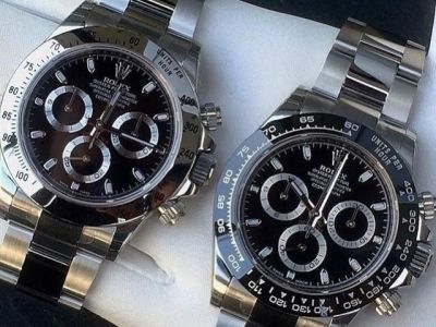 Comparisons between Rolex black dials on 116500 and 116520